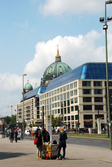 View from Karl-Liebknechtstrasse towards the Dom